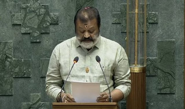 Suresh Gopi takes oath as a member of the 18th Lok Sabha