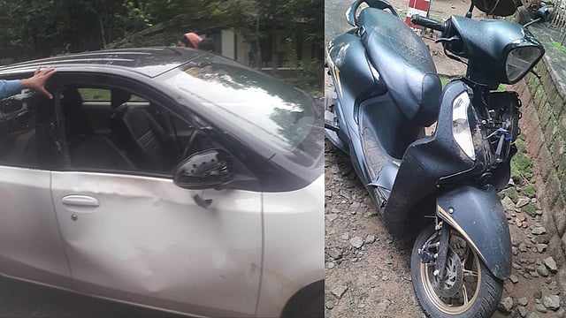 അതിരപ്പിള്ളിയില് വീണ്ടും കാട്ടാന ആക്രമണം; കാറിന്റെ ഗ്ലാസ് തകര്ത്തു; സ്കൂട്ടര് ഉപേക്ഷിച്ച് ദമ്പതികള് ഓടിരക്ഷപ്പെട്ടു