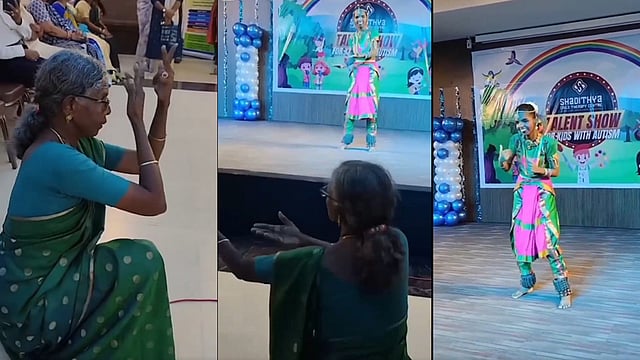 സദസ് മകളും മനസ് അമ്മയും കീഴടക്കി; ഹൃദയം തൊടുന്ന കാഴ്ച, വൈറൽ വിഡിയോ