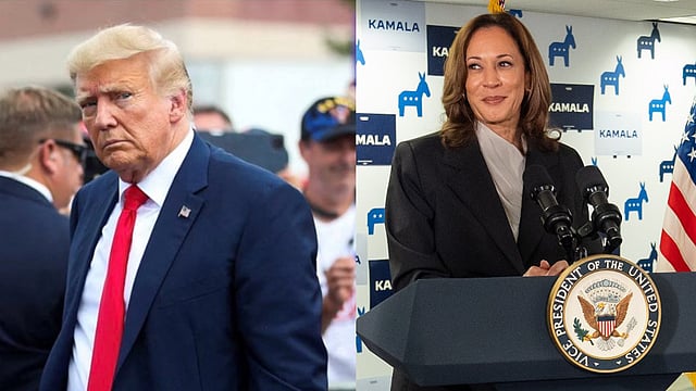 TRUMP AND KAMALA HARIS