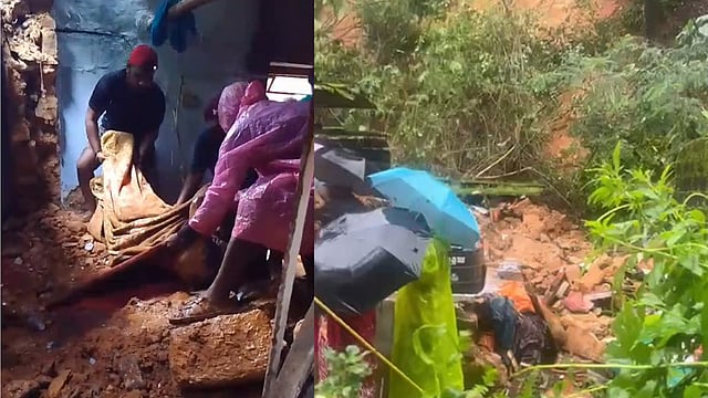 Mother and daughter died after a landslide fell on top of their house