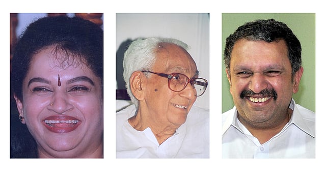 പത്മജ, കെ.കരുണാകരന്, കെ.മുരളീധരന്