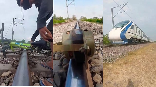 വന്ദേഭാരതിന് മുന്നില്‍ സൈക്കിള്‍; റെയില്‍വേ ട്രാക്കില്‍ ഗ്യാസ് സിലിണ്ടര്‍, പ്രഷര്‍ കുക്കര്‍,
കല്ലുകള്‍...; വീഡിയോ ചിത്രീകരണം; യൂട്യൂബര്‍ അറസ്റ്റില്‍