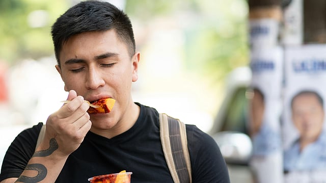 chewing