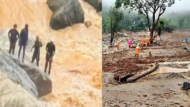 വനത്തില് അകപ്പെട്ട രക്ഷാപ്രവര്ത്തകരെ തിരിച്ചെത്തിച്ചു; കണ്ടെത്തിയ മൃതദേഹം എയര് ലിഫ്റ്റ് ചെയ്തു
