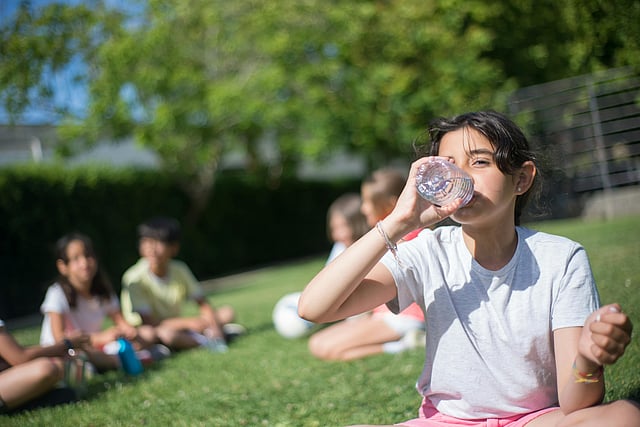 drinking water
