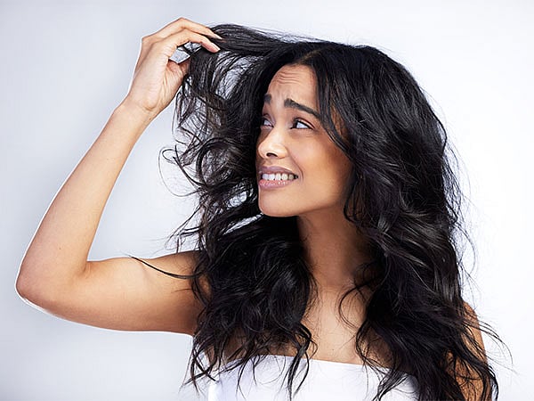 Woman with Frizzy hair
