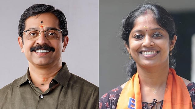 കൃഷ്ണകുമാര്, നവ്യ ഹരിദാസ്
