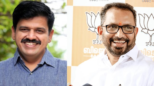 സന്ദീപ് വാര്യര് - കെ സുരേന്ദ്രന്