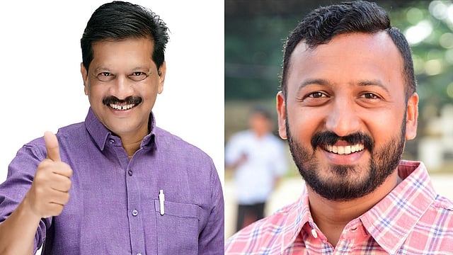 Rahul Mamkootathil and UR Pradeep