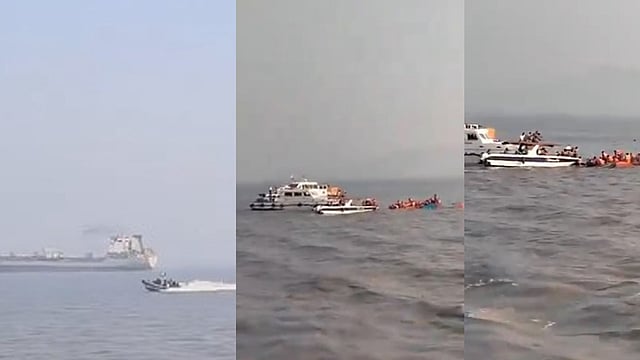 boat collided with the passenger ferry