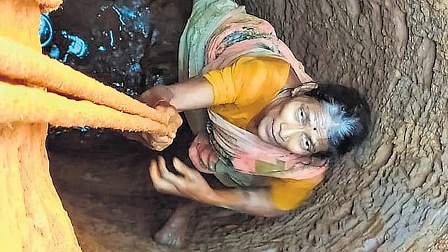Gowri digs 40-foot well in her backyard in Karnataka to bring 'Ganga' to earth
