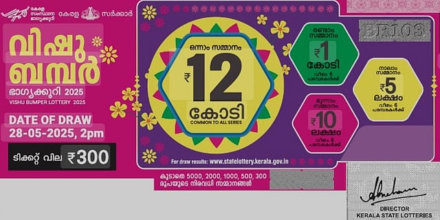 Vishu Bumper; results on May 28