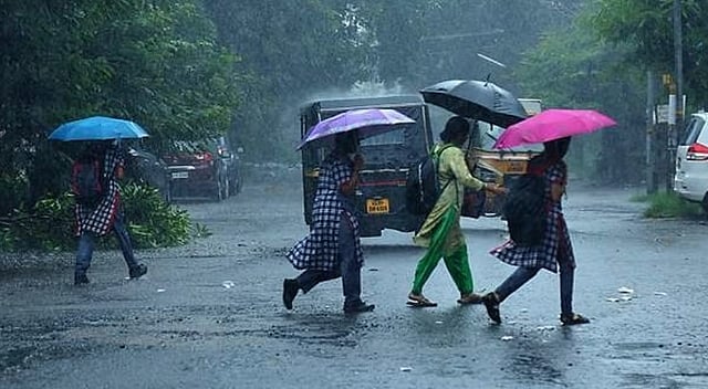 ശക്തമായ മഴ: 10 ജില്ലകളിലെ വിദ്യാഭ്യാസ സ്ഥാപനങ്ങള്ക്ക് നാളെ അവധി