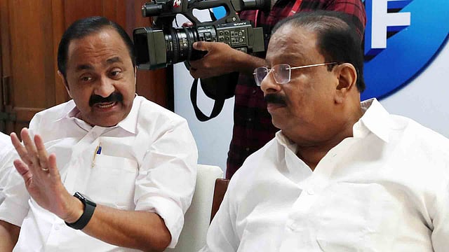 vd satheesan, k sudhakaran, congress