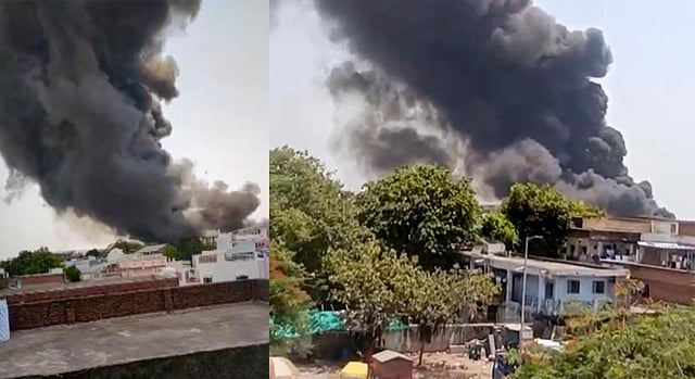 അഹമ്മദാബാദില് എയര് ഇന്ത്യ വിമാനം തകര്ന്നു വീണതിന്റെ വിഡിയോദൃശ്യം Air India flight crash