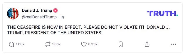 Trumps's post