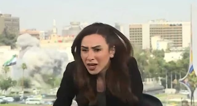 Anchor Runs Mid Telecast As Israel Bombs Syria's State TV