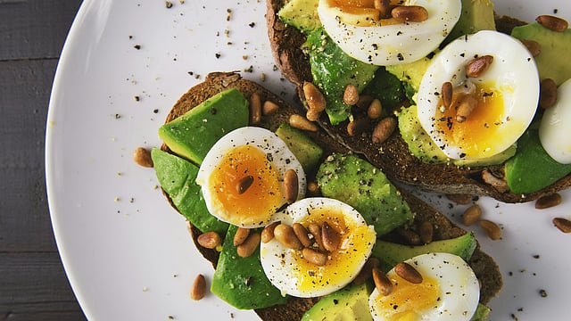 Egg and avocado toast