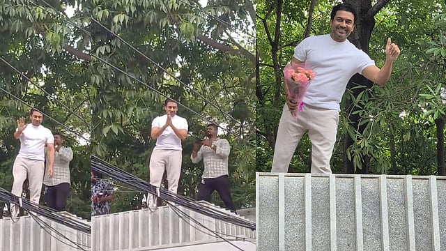 'കോളിവുഡിന്റെ ഷാരുഖ് ഖാൻ'; വീടിന് മുകളിൽ കയറി ആരാധകരെ അഭിസംബോധന ചെയ്ത് സൂര്യ, വിഡിയോ വൈറൽ