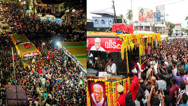 മഹാസാഗരമായി വീഥികൾ, കണ്ണിമ ചിമ്മാതെ ധീരനായകന് ഹൃദയാഭിവാദ്യമേകി ആൾക്കടൽ