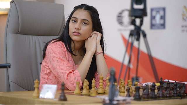 Divya Deshmukh During the final battle