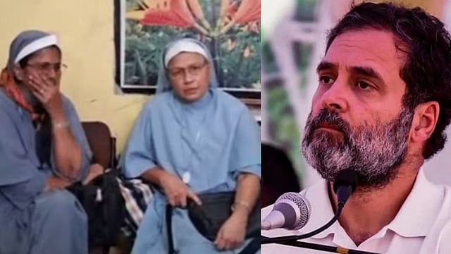 'ഇത് അപകടകരമായ രീതി, പ്രതിഫലിക്കുന്നത് ബിജെപി ആര്‍എസ്എസ് ആള്‍ക്കൂട്ട ഭരണം'; കന്യാസ്ത്രീകളുടെ അറസ്റ്റില്‍ രാഹുല്‍ ഗാന്ധി 