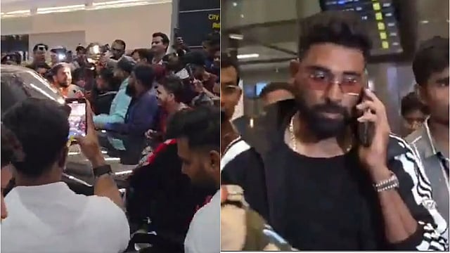 Siraj arrives in Hyderabad, adoring fans show