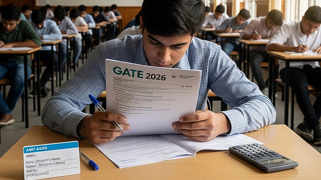 ഗേറ്റ് 2026: രജിസ്ട്രേഷൻ ഓഗസ്റ്റ് 25 മുതൽ, പരീക്ഷ ഫെബ്രുവരിയിൽ