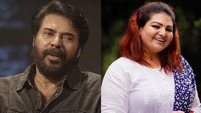 മമ്മൂട്ടിയെ വലിച്ചിട്ടത് ശരിയായില്ലെന്ന് വിമര്ശനം; വലിച്ചിട്ടതല്ല, താനെ വന്നു കയറിയതാണെന്ന് സാന്ദ്ര