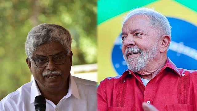 Peermade MLA Vazhoor Soman and Brazil's persident Lula