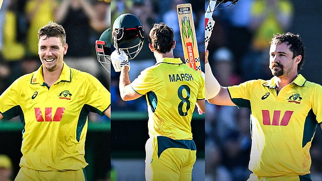 Cameron Green, Mitchell Marsh and Travis Head scored centuries