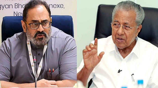 'വിരട്ടലുമായി ഇങ്ങോട്ടു വരേണ്ട', രാജീവ് ചന്ദ്രശേഖറിന് കേരളത്തെപ്പറ്റി അറിയില്ല : മറുപടിയുമായി മുഖ്യമന്ത്രി