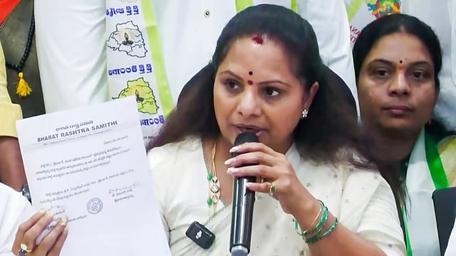 Suspended BRS leader Kavitha announces quitting party, MLC post .