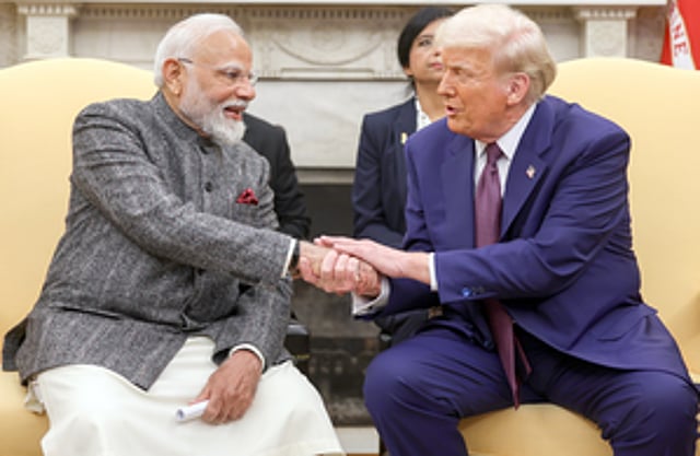Narendra Modi welcomed President Donald Trump's statement
