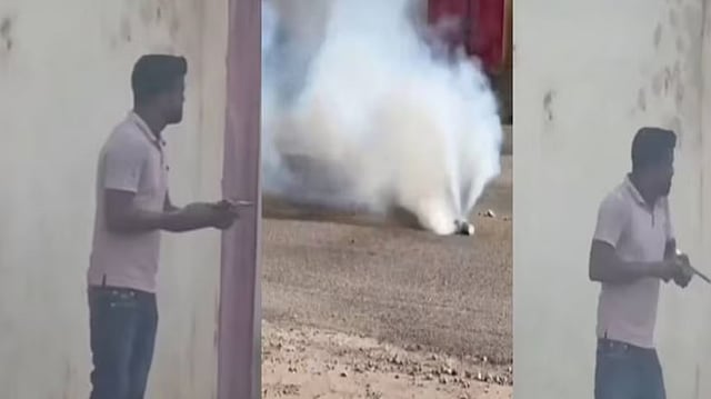 ഭാര്യയെ വെടിവെച്ച് കൊന്ന് യുവാവ്, ടിയര് ഗ്യാസ് എറിഞ്ഞ് പ്രതിയെ കീഴ്പ്പെടുത്തി പൊലീസ്, യുവതി മൂന്നാം ഭര്ത്താവിനെ കൊന്ന കേസില് പ്രതി