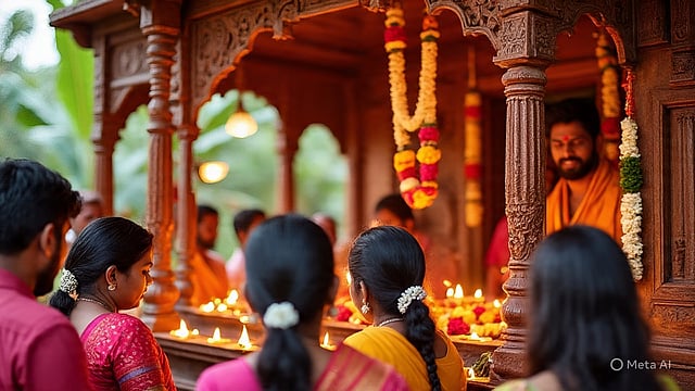 കുഞ്ഞിന്റെ രക്ഷക, സുബ്രഹ്മണ്യന്റെ അമ്മ; സ്‌കന്ദമാതയെ ആരാധിച്ച് അഞ്ചാം ദിനം 