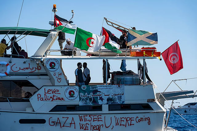 Israeli navy intercepts Gaza-bound Global Sumud flotilla carrying aid