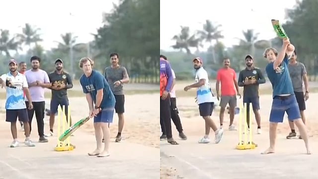അര്ത്തുങ്കല് ബീച്ചില് ജോണ്ടി റോഡ്സിന്റെ ബാറ്റിങ് വെടിക്കെട്ട്! മണലില് ക്രിക്കറ്റ് കളിച്ച് ദക്ഷിണാഫ്രിക്കന് ഇതിഹാസം (വിഡിയോ)