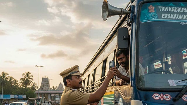 390 എയര്ഹോണ് പിടിച്ചെടുത്തു; വാഹനങ്ങളില് വ്യാപക പരിശോധന; പിഴയായി ലഭിച്ചത് 5,18,000 രൂപ