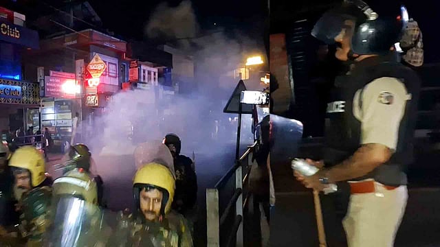 സ്ഫോടകവസ്തു എറിഞ്ഞത് പൊലീസ് നിന്ന ഭാഗത്തു നിന്ന്; പേരാമ്പ്ര സംഘർഷത്തിൽ സിസിടിവി ദൃശ്യങ്ങള് പുറത്തു വിട്ട് കോണ്ഗ്രസ് ( വിഡിയോ )