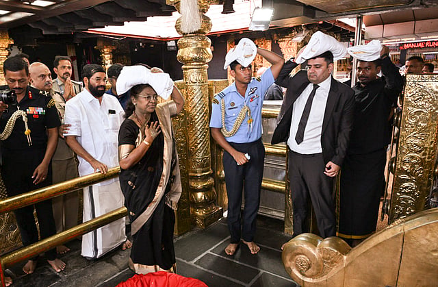 President Droupadi Murmu visited Sabarimala