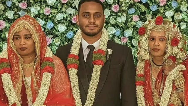 ഒരേപോലെ വസ്ത്രം ധരിച്ചെത്തി, ഉറ്റ സുഹൃത്തുക്കളെ ഒരു വേദിയില്‍ വച്ച്‌ വിവാഹം ചെയ്ത് യുവാവ്; വിഡിയോ വൈറല്‍