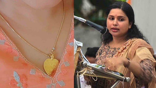 'മാലയും താലിയും കാണ്മാനില്ല', പരാതിയുമായി കോണ്ഗ്രസ് നേതാവ് വീണ എസ് നായര്