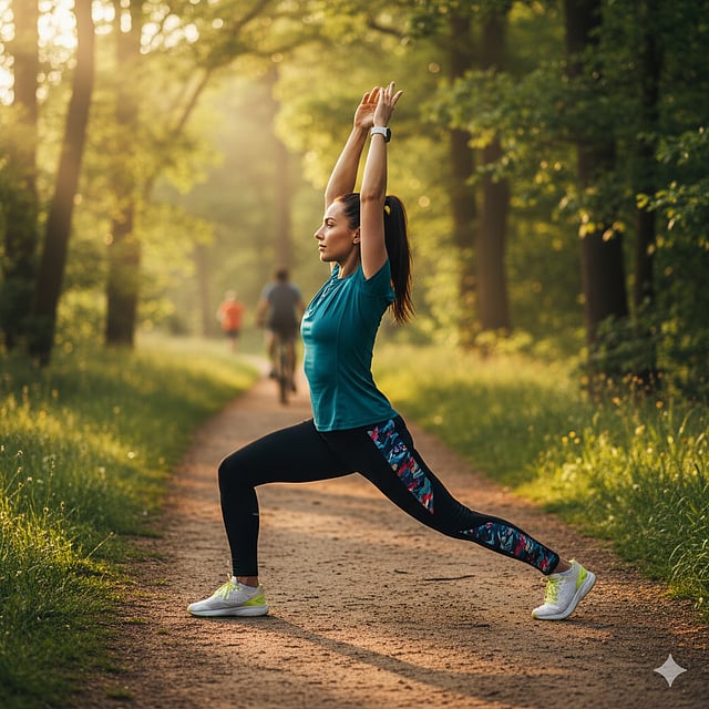 Woman doing workouts