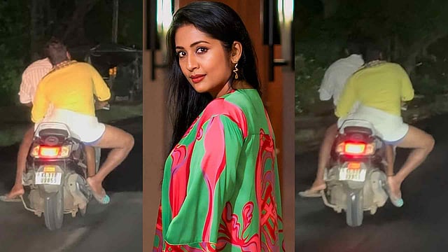 'ശരിക്കും ആരാ ഈ വണ്ടി ഓടിക്കുന്നത്'; കാറിന് മുന്നില് മദ്യപരുടെ ബൈക്ക് യാത്ര; വിഡിയോയാക്കി നവ്യ