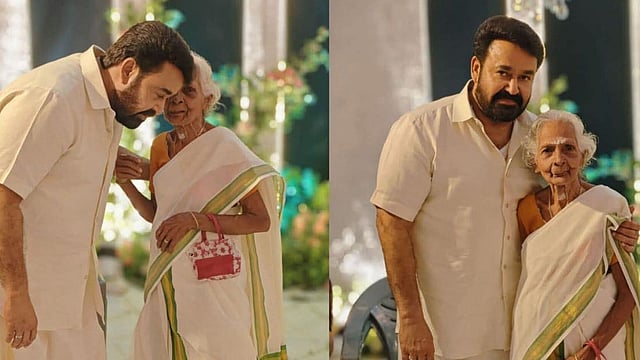 'തൊട്ടോട്ടേ' എന്ന് ലീലാമണിയമ്മ; ചേർത്ത് പിടിച്ച് വിശേഷങ്ങൾ തിരക്കി മോഹൻലാൽ, വൈറലായി ചിത്രങ്ങൾ