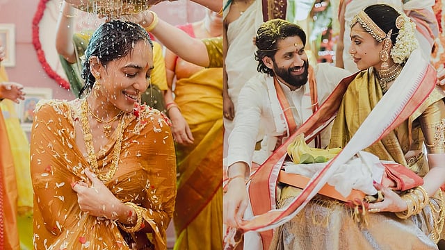 'അഗ്നിയാൽ ശുദ്ധീകരിക്കപ്പെട്ടതു പോലെ, അദ്ദേഹത്തിന്റെ അഭാവത്തിൽ ഞാൻ പൂർണയാവില്ല'; കുറിപ്പുമായി ശോഭിത