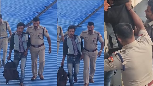 A young man`s suicide threat from Aluva Railway Station`s roof