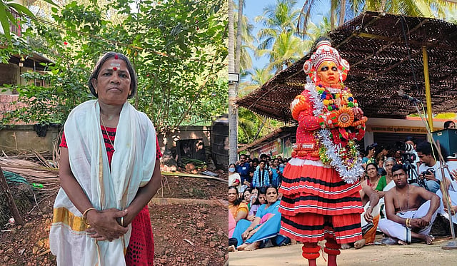 Devakkoothu Theyyam artist Ambujakshi M V